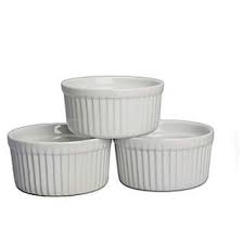 3 1/2 x 1 1/2 high; Small Ramekin Dishes Classic Fluted Design Includes Three 3 K International 2 Ounce Porcelain Ramekins Oven And Dishwasher Safe Soft White Color 2 6 X 1 Microwave Ramekins Bakeware