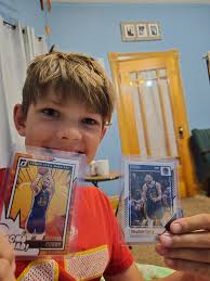 Birthday #12 All he wanted was to pull Steph This is why I'm so glad he got  me back into collecting. He didn't care that it wasn't a downtown gold  super kaboom