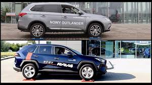 Only minor styling revisions for 2019.the 2019 toyota highlander comes with all wheel drive, and front wheel drive. Mitsubishi Outlander Awc Vs New 2019 Toyota Rav4 Awd 4x4 Test On Rollers Youtube