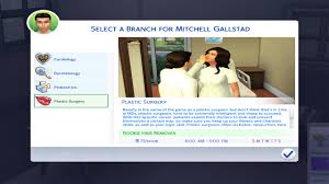 This mod was compiled against patch 1.55. Medical Career Cardiology Pediatrics Plastic Surgery And Dermatology The Sims 4 Catalog