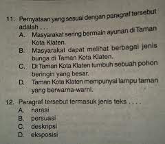Pengertian kalimat simpleks dan kompleks. Taman Kota Klaten Sangat Asri Amp Indah Di Taman Kota Tersebut Terdapat Kursi Untuk Bersantai Brainly Co Id