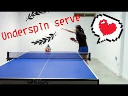 How To Serve Underspin Yangyang S Table Tennis Lessons Youtube Tennis Lessons Ping Pong Table Table Tennis