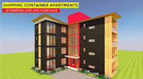 Amazing 8 Apartment Housing Units with Floor Plans Built Using 16 Shipping  Containers | MODBOX 3840