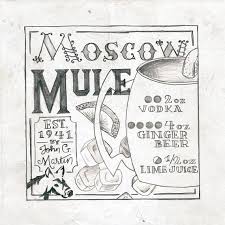 Nevels Creative Moscow Mule Printable Cocktail Posters Series Hand Lettering Illustration Lettering Hand Lettering Printables Cocktail Illustration