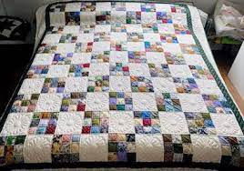 Our Amish 9 Patch Quilt Is Perfectly Pieced And Made Using Traditional Calico Fabrics The Open Spaces And Borders Quilts For Sale Amish Quilts For Sale Quilts