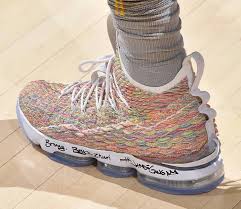 Buy nike lebron 15 basketball shoe mens purple/black.nike basketball sneaker on sale.shop nike lebron james xv shoes discount basketball shoe online store! Lebron James Nike Lebron 15 Fruity Pebbles Multicolor Sneaker Bar Detroit