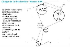 J'ai changé la première courroie au bout de 10 ans, en parfait état. Clio 2 1 5 Dci 2003 Moteur K9k Calage Distribution P0