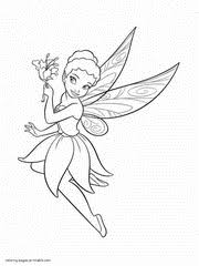 Download Fairy Coloring Pages Free Printable Princess Pictures 76