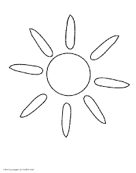What you see here is the entire gamut of our sun's visible light output. Simple Sun And Rays Kindergarten Coloring Coloring Pages Printable Com