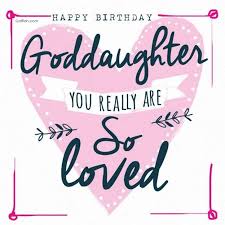 Happy birthday goddaughter, simple pink rose card. Happy Birthday Goddaughter So Loved You Are Preet Kamal