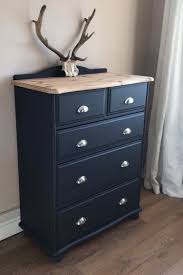 Sold Dark Grey Chest Of Drawers Upcycled Furniture Graphite With Chrome Cup Handles Pine Furniture Makeover Furniture Renovation Chest Of Drawers Makeover