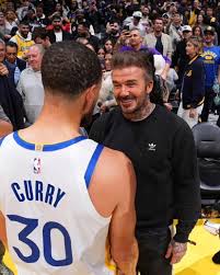 Steph & David Beckham linked up tonight in LA⭐️