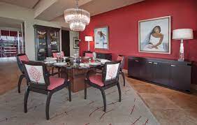 It's great to be back today having a dining room striped accent walls suggestions that are fresh to encourage you. Contemporary Dining Room With Drama Contemporary Dining Room Other By Peg Berens Interior Design Llc Houzz