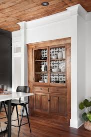 Classic whitewashed country kitchen hutch. Kitchen Storage Idea The Built In China Cabinet Emily A Clark