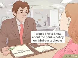 Coordinate with someone who has agreed to have the check signed over. 3 Ways To Endorse A Check Wikihow