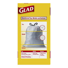 Glad tall kitchen drawstring trash bag 13 gallon 90 count. Tripleclicks Com Glad Tall Kitchen Drawstring Trash Bags 13 Gallon 90 Count