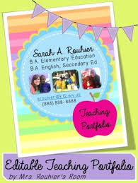 Editable Teaching Portfolio Template Multicolor Teaching Portfolio Teacher Portfolio Teaching