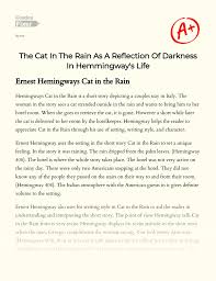 I read the story for the first time in my second year at the university and, ever since then, whenever i met people who shared my passion for literature, i bring up cat in the rain. Hzqr Efg0iweim