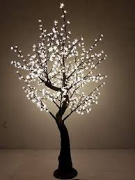 Bright Baum Led Light Cherry Artificial Tree 7 Feet Warm White Home Decor First Artificial Tree Led Lights Warm White