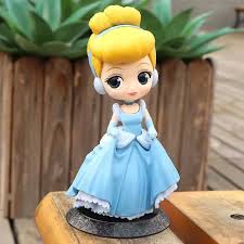Disney Anime Action Figure Jouets pour Bol, Princesse Ariel Raiponce  Cendrillon Sirène Anna Elsa Poivre Sofia Blanche-Neige, Beurre