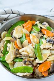 This Recipe For Moo Goo Gai Pan Is A Classic Dish Of Chicken And Vegetables Stir Fried With A Savory S Chicken And Vegetables Easy Chinese Recipes Asian Dishes