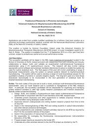 Use 1 cover letter margins on all sides. Postdoctoral Researcher In Photonics Technologies Advanced