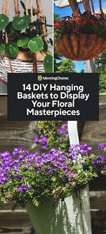 Next take a short, narrow piece of pipe and use it as a handle to loop each wire over and through the wire squares on the other side. 14 Diy Hanging Baskets To Display Your Floral Masterpieces