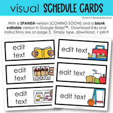 Free Printable Visual Schedule For Classroom