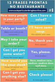 Frases Prontas Para Usar No Restaurante Ingleses Ingles Para Viagem Ensino De Ingles