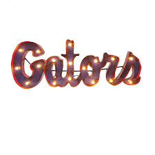 Florida gators wall decals find your perfect florida gators decal at fathead. University Of Florida Gators Recycled Metal Wall D Eacute Cor Bed Bath Beyond