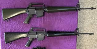 In 1964, the m16 entered us military service and the following year was deployed for jungle warfare operations during the vietnam war. Variations In Early Ar 15 M16 Rifle Buttstocks Armament Research Services Ares
