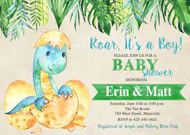 Dinosaur Baby Shower Invitation Dinosaur Baby Boy Dinosaur Etsy Dinosaur Baby Shower Invitations Dinosaur Invitations Dinosaur Baby Shower