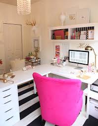 Ikea Eck Schreibtisch Ideen Loungemobel Feminine Home Offices Home Office Decor Home Office Space