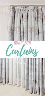 Curtains, drapes and blinds not only can make a needed decor. Diy Curtains Easiest Sewing Tutorial For Beginners