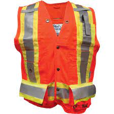 Télécharger des livres par marine scie date de sortie: Viking Professional Veste De Securite Ignifuge Pour Arpenteur Orange Haute Visibilite Moyen Polyester Csa Z96 Classe 2 Niveau 2 Scn Industrial