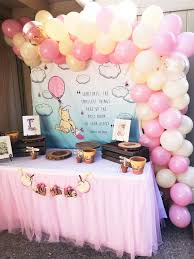 Winnie The Pooh Party | Girl Baby Shower Decorations, Baby Shower Balloon  Decorations, Baby Shower Girl Diy