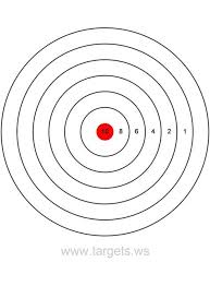 In fact, for most people targets will typically cost between $0.01 and $0.04 usd to print. Printable Shooting Targets Colors Are Black White And Red Shooting Targets Paper Shooting Targets Archery Target