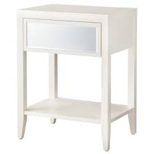 Threshold Accent Table With Mirrored Drawer Cream Mirrored Side Tables Accent Table Bedroom Items