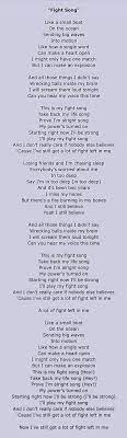 Fight song is a song recorded by american singer and songwriter rachel platten, released as a single by columbia records on february 19, 2015. Fight Song Rachel Platten Music Lover Quote Great Song Lyrics Fight Song Lyrics