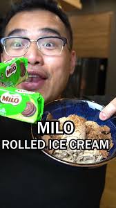 “MILO ROLLED ICE CREAM #milo#icecream#fyp#fy
