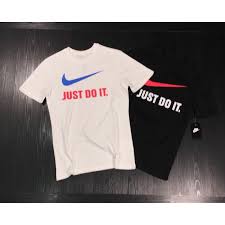 44 03 Black And White Nike T Shirt Nike White And Black T Shirt 9104x 007805 Nike Official Classic Colorway Slogan Unisex Couple Colo Adidas Adida Nike T Shirt