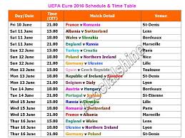 In the 2021 season, among the most popular teams in european. Uefa Euro 2016 Schedule Time Table Youtube