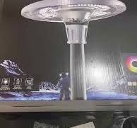 Solar Garden Light 800W/1200W UFO Shape LED RGB White Warm Blue Tooth Music  Rhythm IP65 Waterproof