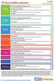 vaccination timetable nowbaby co uk