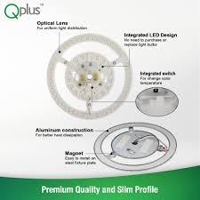 QPlus 9.4 Inch LED retrofit pot light Replacement Light | flush mount  ceiling light | flush mount lighting