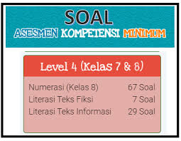 Contoh Soal Akm Online Kelas 7 Dan 8 Level 4 Kherysuryawan Id