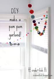 Crab Fish Pom Pom Garlands Diy Christmas Garland Pom Pom Garland Diy Pom Pom