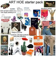 How Art Starter Pack Art Hoe Aesthetic Art Hoe Fashion Art Hoe