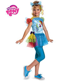 My Little Pony Rainbow Dash Classic Girl S Costume Rainbow Dash Halloween Costume Rainbow Dash Costume My Little Pony Costume