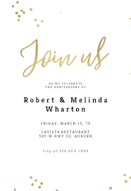 Minimal Confetti Anniversary Invitation Template Free Greetings Island Party Invite Template Party Invitations Diy Engagement Party Invitations